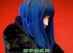 渐变蓝色头发图片,探索时尚潮流的个性表达